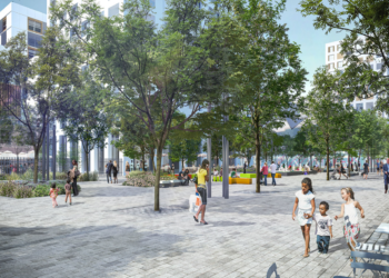 Le quartier des Fabriques va faire la part belle aux espaces piétons et à la nature (Crédit Joyland pour Ilex)