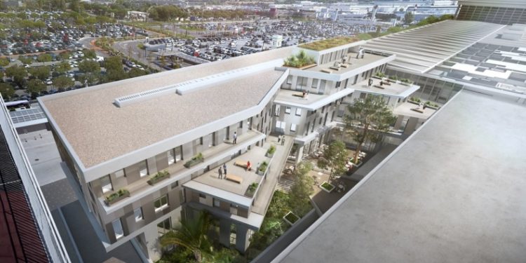 Le futur siège de l'aéroport imaginé par MAP (Crédit MAP)