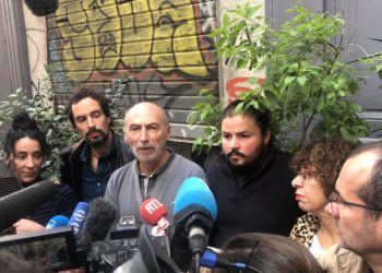 De membres du collectif du 5 novembre réunis lundi 4 novembre 2019 à la veille du jour anniversaire de la catastrophe de la rue d'Aubagne (Photo CE).