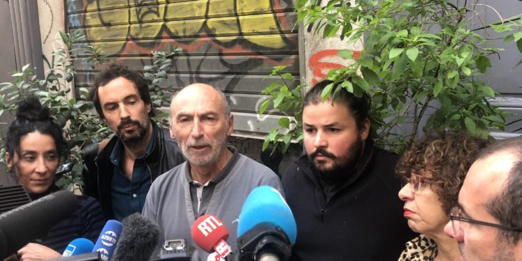De membres du collectif du 5 novembre réunis lundi 4 novembre 2019 à la veille du jour anniversaire de la catastrophe de la rue d'Aubagne (Photo CE).