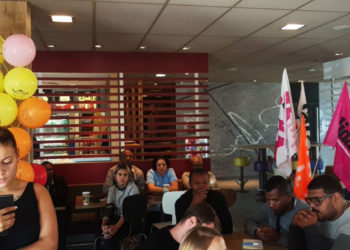 Le McDonald's St Barthélémy symbole de la lutte de ses salariés (Photo @JeremyBacchi)