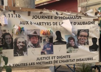 Un hommage est rendu ce mardi 5 novembre 2019 aux huit victimes des effondrements de la rue d'Aubagne (Photo CE).
