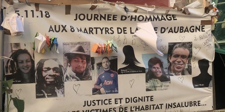 Un hommage est rendu ce mardi 5 novembre 2019 aux huit victimes des effondrements de la rue d'Aubagne (Photo CE).