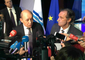 Jean-Yves le Drian et Renaud Muselier à Méditerranée du Futur (Photo JFE/Gomet')