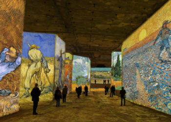 Le spectacle Van Gogh aux Carrières de lumières des Baux (Crédit Culturespaces).