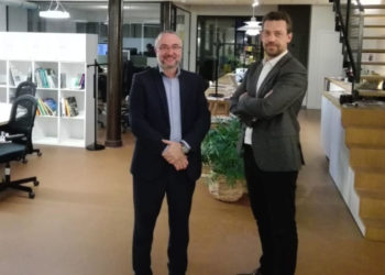 Stéphane Bouquet et Emmanuel Dujardin compte sur Innov' Bois pour porter la filière (crédit : AD Gomet')