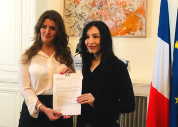 Marlène Schiappa et Alexandra Louis lundi 27 janvier 2020 (Crédit DR)