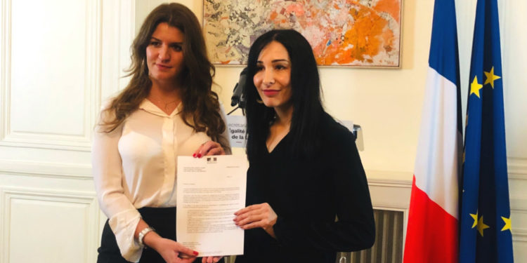 Marlène Schiappa et Alexandra Louis lundi 27 janvier 2020 (Crédit DR)