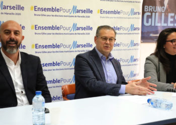 Bruno Gilles entouré de Laurent Camera et Marine Pustorino