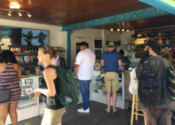 Boutique de vente de cannabis sur la plage de Venice en Californie (Photo Gomet'/JFE).