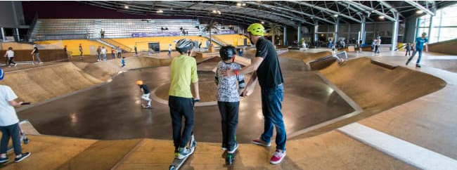 Le skate-park de Marseille Grand Est, l'un des plus grands d'Europe (Photo DR).