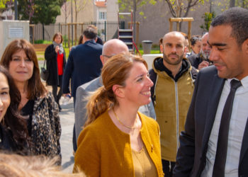 Cathy Racon-Bouzon ici au centre avec les autres députés LEM Saïd Ahamada et Alexandra Louis (Photo archives Gomet'/JYD)