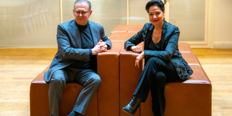 Bruno Gilles et Lisette Narducci mardi 14 janvier 2020 (Photo JY Delattre/Gomet')