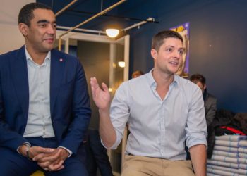 Mathieu Grapeloup tête de liste d'Yvon Berland dans le 3e secteur de Marseille (Photo JYD/Gomet').