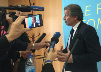 Jean-Luc Chauvin, président de la CCI AMP mardi 21 janvier 2020 (Photo Gomet').