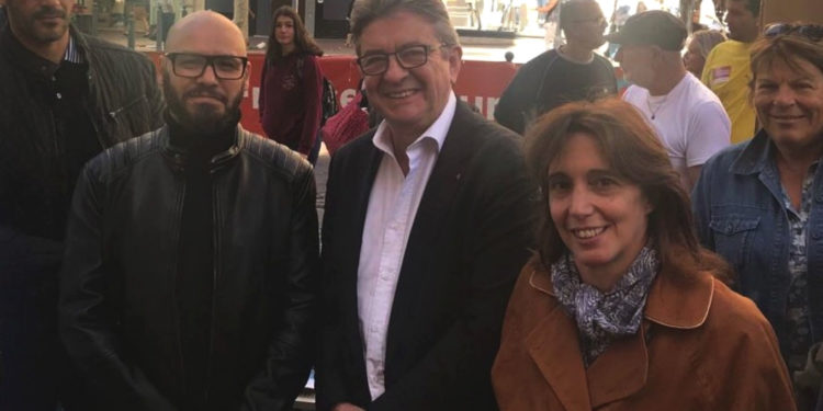 Mohamed Bensaada, chef de file de La France Insoumise à Marseille avec Jean-Luc Mélenchon et Sophie Camard, l'autre chef de file engagée dans Le Printemps Mareillais (Photo DR @MoBensaada).