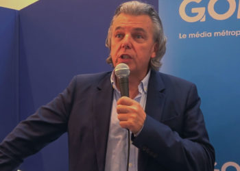 Marc Schillaci, le fondateur d'Oxaits, au micro de Gomet' en octobre dernier au Salon des entrepreneurs.