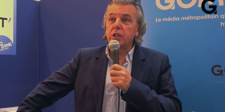 Marc Schillaci, le fondateur d'Oxaits, au micro de Gomet' en octobre dernier au Salon des entrepreneurs.