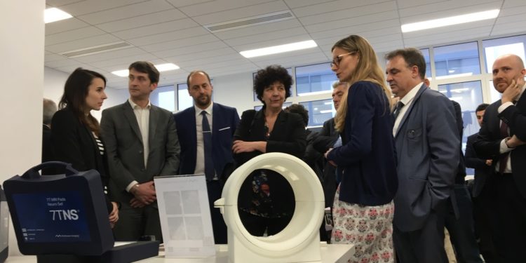 Frédérique Vidal en visite à la Cisam vendredi 21 février 2020 (Crédit : Gomet')