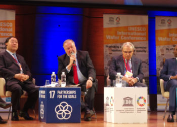 Loïc Fauchon défend le concept d’alliance des cinq droits fondamentaux (crédit : Conseil mondial de l’Eau)