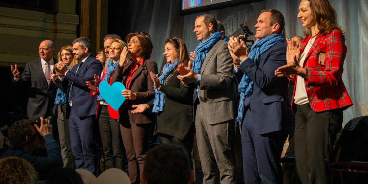 Martine Vassal a présenté sa liste pour les municipales au théâtre du Gymnase de Marseille (Photo JYD)