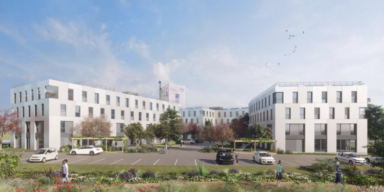 Eiffage immobilier développe un programme de 12 000 mètres sur la zone du Puits Morandat. Ila investit 26 millions d’euros dans ce projet. (Crédit Eiffage)