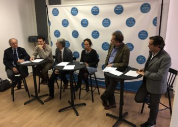 Au Club de la presse : Franck Recoing, Grégory Vignier, Jean Pierre Serrus, Véronique Durouchoux, Éric Ammar, Yves Delafon