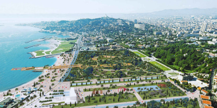Le projet de forêt urbaine de Martine Vassal à Borély (Crédit DR).