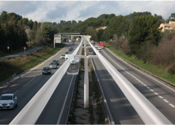 La candidate à la mairie d'Aix-en-Provence veut instaurer le AirAixpress pour éviter les bouchons dans la périphérie de la ville (crédit : Anne-Laurence Petel)