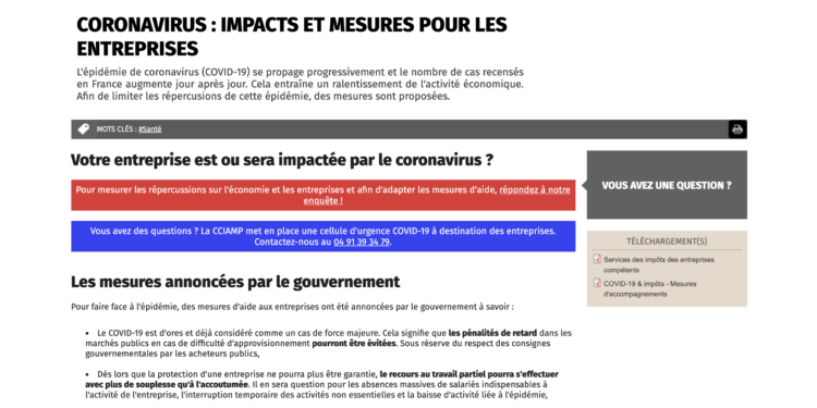 Coronavirus : 84 % des entreprises de la métropole impactées par l’épidémie