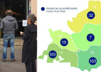 Le dernier bilan dans la région Provence Alpes Côte d'Azur fait état de 690 personnes testées positives au coronavirus covid-19 (Crédit ARS/Gomet')