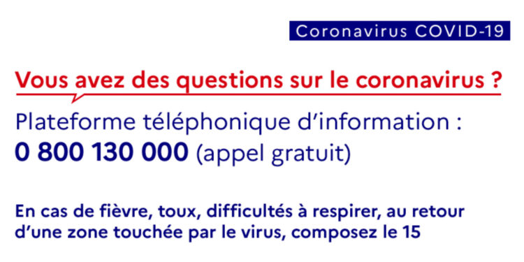Une plateforme d'informations a été mise en place pour répondre aux questions sur le coronavirus.