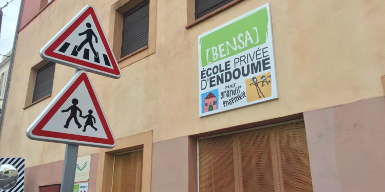 L'école primaire privée Bensa à Marseille, 1er établissement scolaire touché par le coronavirus dans la région (Photo Gomet')