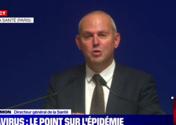 Le directeur général de la santé, Jérôme Salomon, lors d'un point presse (capture BFM).