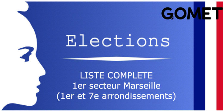 [Doc source] La liste des candidats dans les 1-7 à Marseille avec le fléchage métropolitain