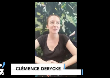 Clémence Derycke à Abidjan.