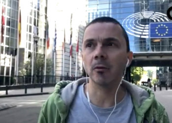 Damien Cardinal à Bruxelles (Crédit Gomet').