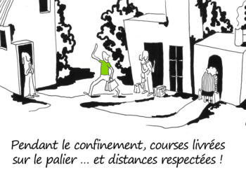 Ouikan profite du confinement (Illustration : Celeste)