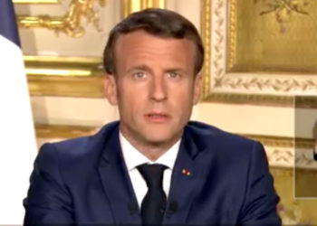 Emmanuel Macron lundi 13 avril 2020.