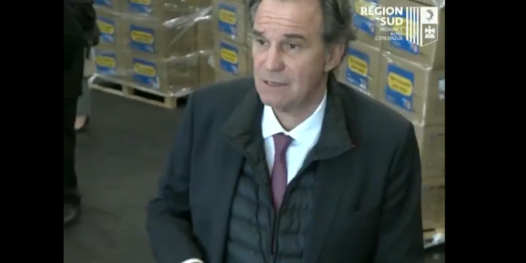 Face au coronavirus, Renaud Muselier distribue des masques