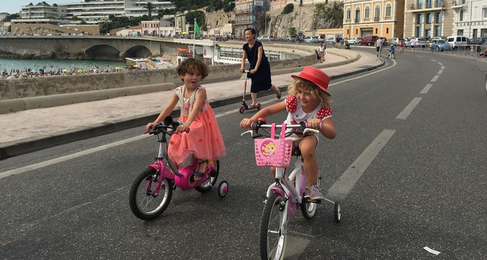 Lors de la journée sans voitures organisée par le collectif Vélos en ville en 2015 (Crédit archives Gomet')