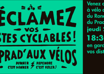 Vélo : les associations lancent une action contre la suppression de la piste du Prado