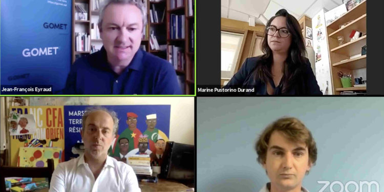 Sébastien Barles (en bas à gauche) et Marine Pustorino (en haut à droite) invités de la rédaction de Gomet'.