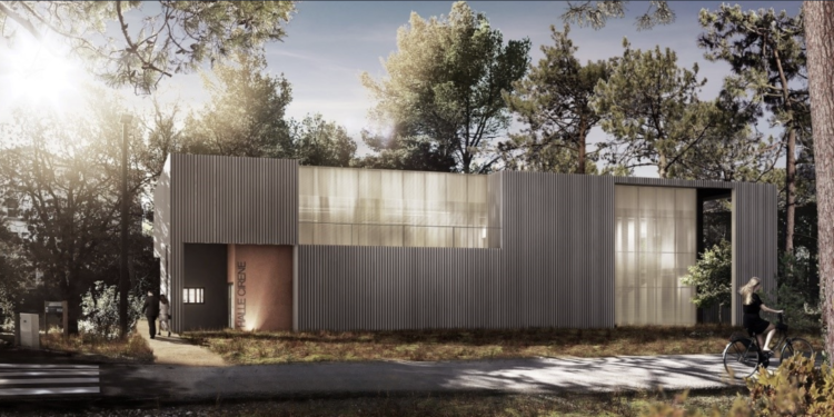 La halle Cirene, un nouveau centre de recherche sur les nanomatériaux à l'Arbois (Crédit Citta Architectes)