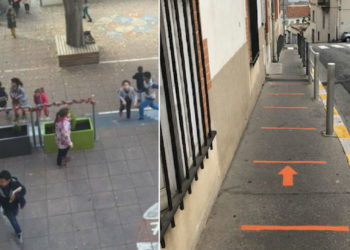 Un marquage au sol devant toutes les écoles de la ville de Marseille est prévu (Crédit Gomet').