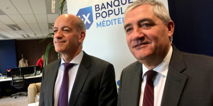 Christophe Bosson, le directeur général, et Philippe Henri, président de la Banque populaire Méditerranée (Crédit DR)