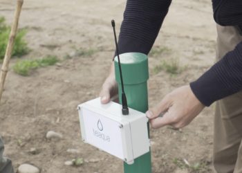 telaqua propose d'économiser au maximum l'au pour irriguer les exploitations agricoles à l'aide de capteurs et d'une application(Crédit Telaqua)