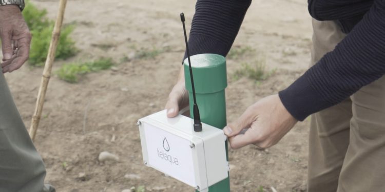 telaqua propose d'économiser au maximum l'au pour irriguer les exploitations agricoles à l'aide de capteurs et d'une application(Crédit Telaqua)