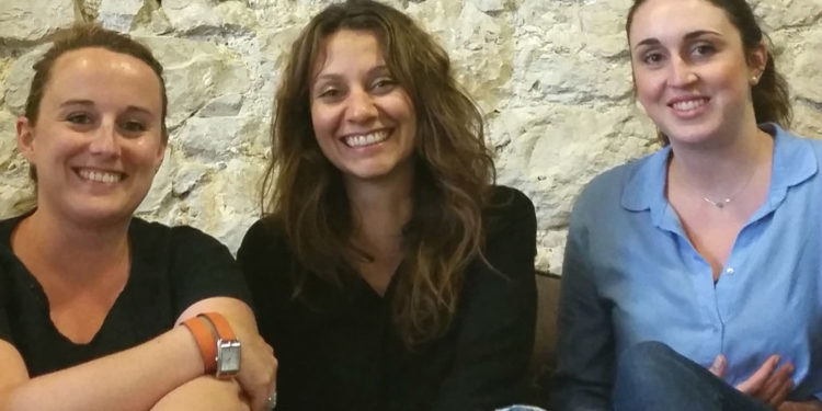 De gauche à droite : Morwenna Héré Le Denn, Johanna Mistretta et Caroline Giry de l'agence Velours Menthe (Crédit DR)