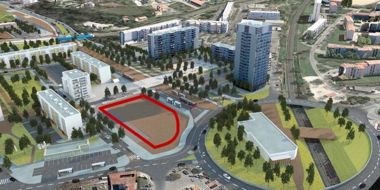 Le projet concerne une friche commerciale située à l'entrée de la Picon-Busserine dans le 14ème arrondissement de Marseille (Crédit Logirem)